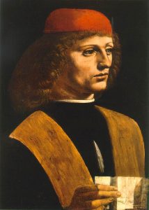 Leonardo da Vinci, Ritratto di musico, 1485, Biblioteca Ambrosiana